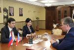 Александр Романенко провел рабочую встречу с депутатом ГД Сергеем Шаргуновым