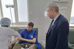 Владимир Лещенко принял участие в мероприятии, посвященном Национальному дню донора 