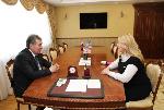 Александр Романенко провел рабочую встречу с депутатом Государственной Думы от фракции ЛДПР Еленой Строковой