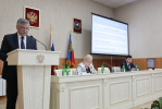 Глава Благовещенского района представил депутатам отчет о результатах работы в 2025 году