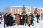 На Архиерейском подворье в Бийске прошел праздник, посвященный проводам зимы