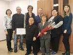 Татьяна Ильюченко поздравила с юбилеем тренера Андрея Подпального
